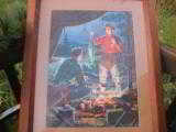 Sports Afield Original Cover Art Painting by Paul Adam Wehr circa 1940's