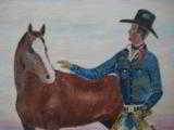 Harry G. Bentz Original Oil Painting Montana Folk Art - 3 of 8
