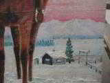 Harry G. Bentz Original Oil Painting Montana Folk Art - 6 of 8