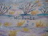 Harry G. Bentz Oil Painting Montana Folk Art - 7 of 9