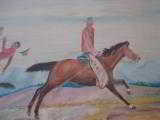 Harry G. Bentz Oil Painting Montana Folk Art - 5 of 9