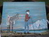 Harry G. Bentz Oil Painting Montana Folk Art - 1 of 6