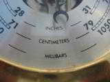 Chelsea Ships Bell Clock & Barometer w/Original Mahogany Stand - 8 of 12