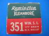 Remington Kleanbore 351 SL Cartridge Box Full - 4 of 10