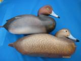 Herb Miller Decoys Redhead Drake & Hen Signed Circa 1990's - 2 of 10