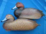 Herb Miller Decoys Redhead Drake & Hen Signed Circa 1990's - 1 of 10
