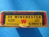 Winchester Staynless 35 WCF Cartridge Box Full - 3 of 9