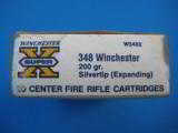 Winchester Super-X 348 wcf 200 Grain Silvertips - 1 of 5