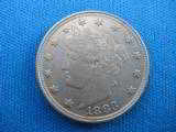 U.S. 1883 V Nickel AU58 - 1 of 4