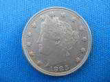 U.S. 1883 V Nickel AU58 - 3 of 4