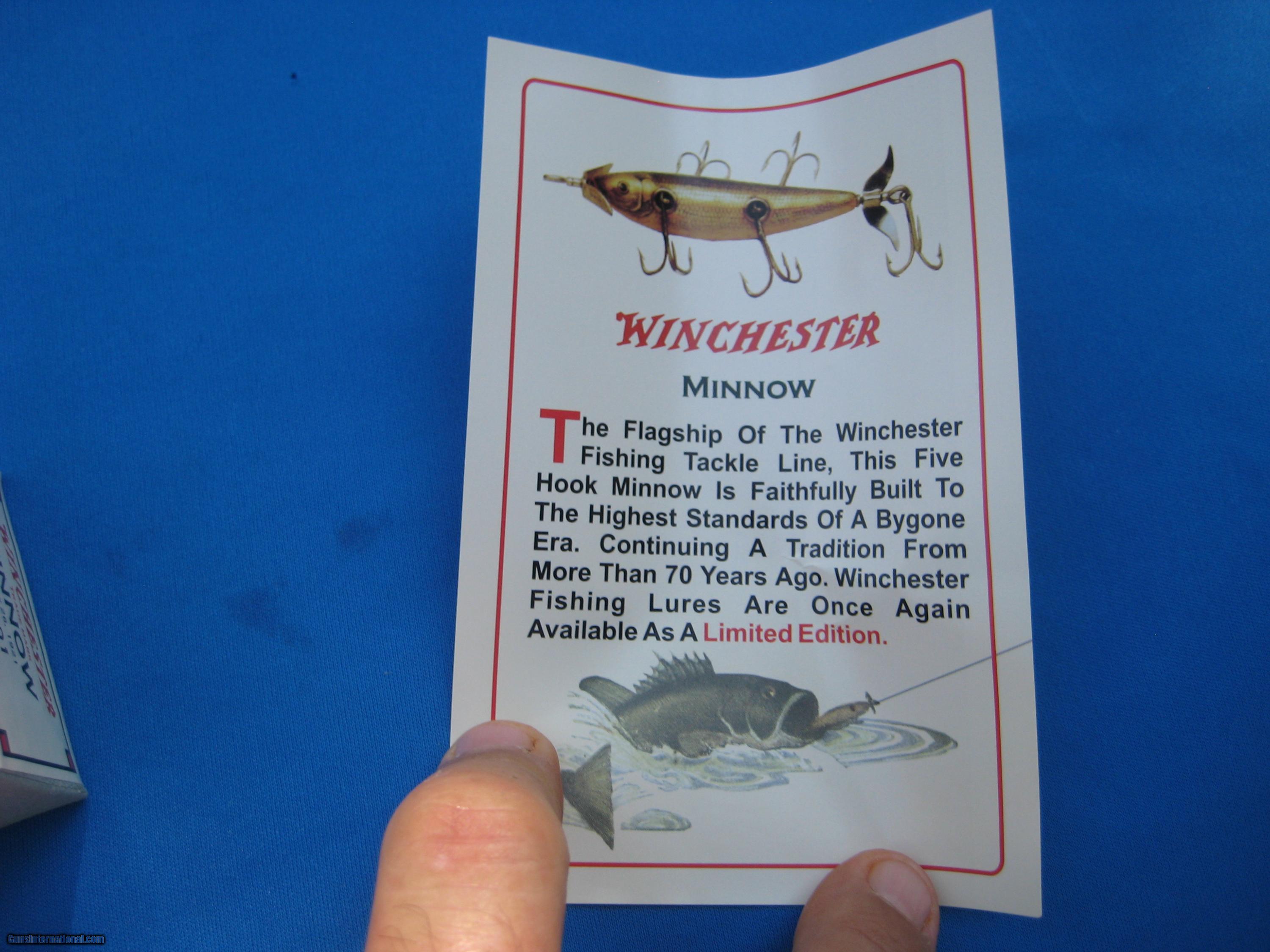 Winchester 5 Hook Minnow 2001 Licensed Reproduction NIB for sale