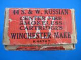 Winchester Smith & Wesson 44 Russian 2 Pc. Cartridge Box Full - 3 of 7