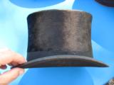 Beaver Top Hat Stovepipe w/original Leather Carrying Case - 6 of 11