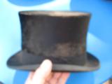 Beaver Top Hat Stovepipe w/original Leather Carrying Case - 10 of 11