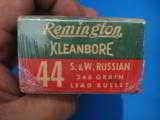 Remington Kleanbore 44 Russian Cartridge Box Full - 3 of 6