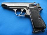 Walther PP 7.65mm Pistol Eagle/N Circa 1940 W/Rare Lanyard Ring - 1 of 25