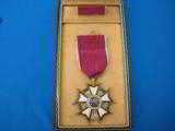 Legion of Merit Award WW2 with Presentation Letters & Provenance 69th Coastal Artillery w/Original Box & Dog Tag - 3 of 14