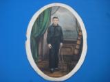 Civil War Naval Painting Full Plate Fort Sumter Signed - 1 of 13