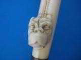 Gentleman's Cane Carved Ivory American Bulldog Handle Ebony Shaft Circa 1880's - 15 of 15