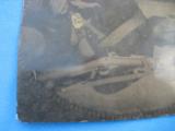 Civil War Tintype Photograph 1/4 Plate Soldier with Musket and Bayonet - 5 of 6