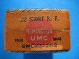 Remington UMC 22 Short Rimfire Smokeless Ungreased 2 pc. Box Full & Sealed - 5 of 7