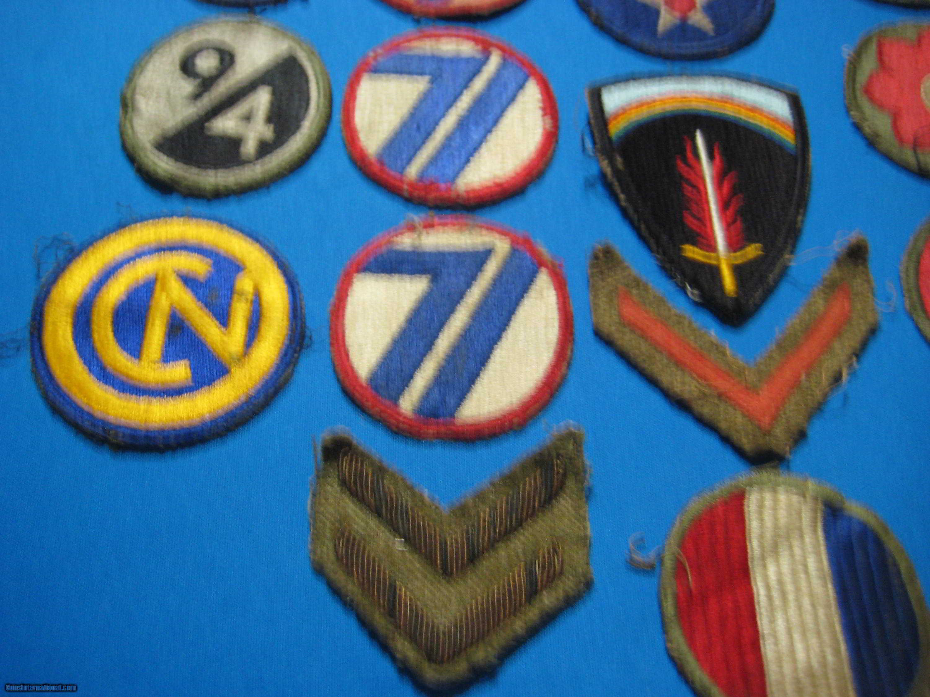 U.S. WW2 Army Division Patches for sale