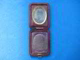 Civil War CS
Cadet Gem Type Photo in Fine French Leather Travel Case RARE - 1 of 9