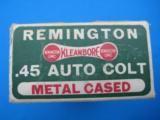 Remington UMC Dog Bone Cartridge Box Full 45 Automatic WW2 Export - 4 of 9
