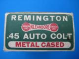 Remington UMC Dog Bone Cartridge Box Full 45 Automatic WW2 Export - 3 of 9