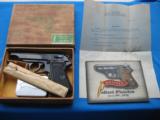 Walther PP Reichs Justice Ministry Pistol "RJ"
Mint w/Original Box & Accessories Capture Documents Circa 1941 - 1 of 25