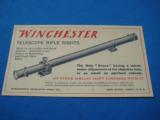 Winchester Model 1885 Single Shot Rifle Take-Down Introduction
Dealer Flyer w/ Telescope Introduction on Back Rare - 2 of 2
