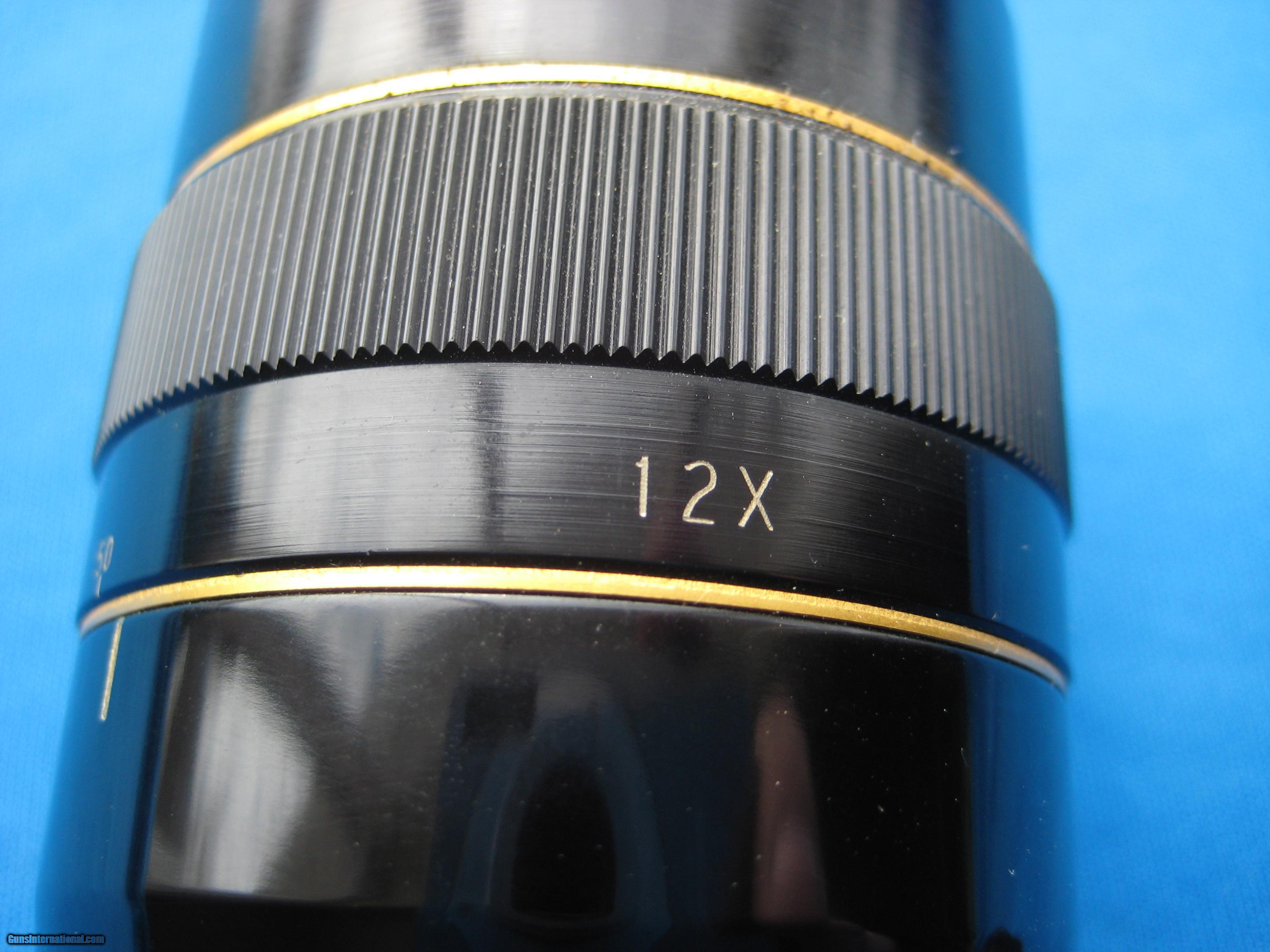 Leupold 12X Rifle Scope Target Knobs Adj. Obj.