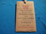 Winchester Instructions & Metal Preparations Packet Original Hang Tag Envelope Rare - 2 of 10
