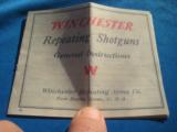 Winchester Instructions & Metal Preparations Packet Original Hang Tag Envelope Rare - 4 of 10
