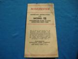 Winchester Model 12 Instruction Bi-fold Original
- 1 of 4