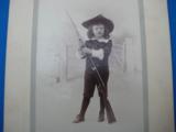 CDV Photograph of Little Girl with Rifle Musket - 2 of 5