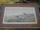 Llewellin Setters by Leon Danchin Lithograph Framed & Numbered Original Circa 1930's - 1 of 11