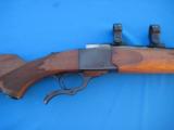 Ruger #1 Rifle 300 Win. Mag. 24" Hvy. Varmint Bbl. w/Rare Long Forearm - 1 of 16