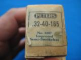Peters Cartridge Co. 32-40 2 Piece Box Full 1894 Date Code - 6 of 11