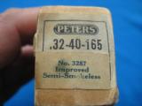 Peters Cartridge Co. 32-40 2 Piece Box Full 1894 Date Code - 4 of 11