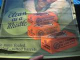 US Cartridge Co. Original Poster "Clean As A Whistle" 22 Cartridge Boxes "Self Cleaning" Circa 1920's RARE - 2 of 11