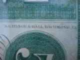 Virginia Treasury Note $5 Richmond 1862 Mint Crisp Example - 8 of 11