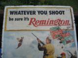 Remington Dealer Store Metal Sign Original Bob Kuhn Late 1940's RARE - 2 of 15
