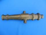 Bronze Cannon w/Carriage Circa Early 1900's - 7 of 8