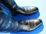 Lucchese Cowboy Boots Size 10B Black w/Original Box - 5 of 10