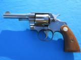 Colt Official Police 38 Special Revolver Blue 4" Bbl. Pre War - 1 of 20