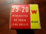 Winchester 25-20 Full Cartridge Box - 3 of 8