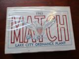 Lake City Ordnance 30 Caliber Match 1963 Mint Box