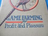 Game Farming for Profit and Pleasure by Hercules powder Co. circa 1915 - 3 of 13