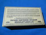 Peters HV 35 Remington Cartridge Box 200 Grain SP Full Mint - 2 of 9